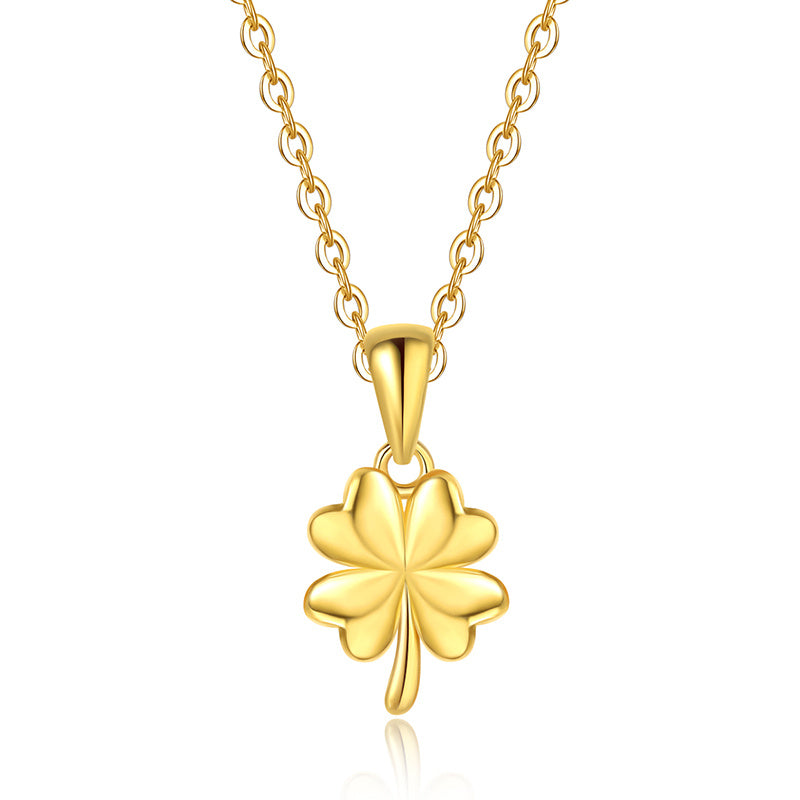 Fashion Clover Pendant Gold Clavicle Chain