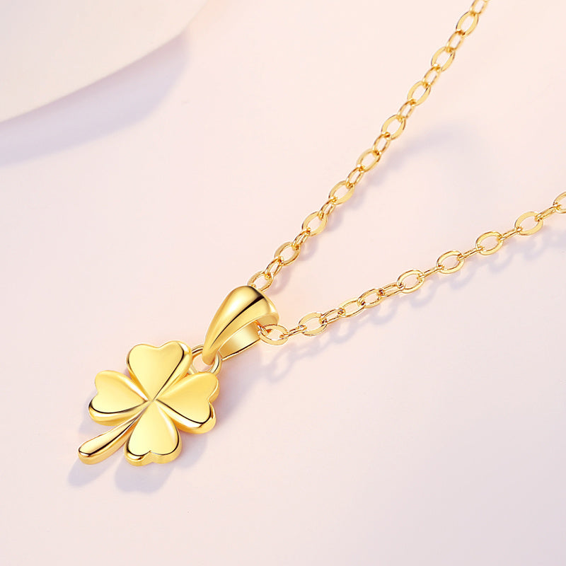 Fashion Clover Pendant Gold Clavicle Chain